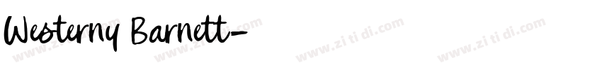Westerny Barnett字体转换